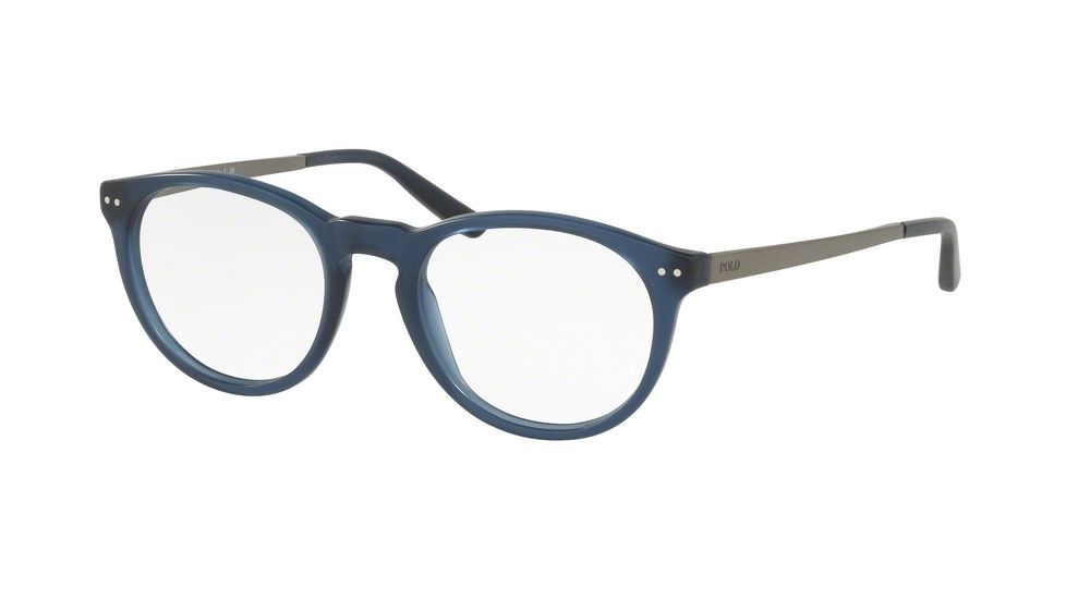 Polo PH2168 Eyeglass Frames 5469-48 - Vintage Trasparent Blue Frame