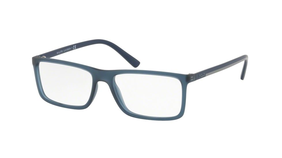 Polo PH2178 Bifocal Prescription Eyeglasses 5644-53 - Vintage Crystal Blue Frame