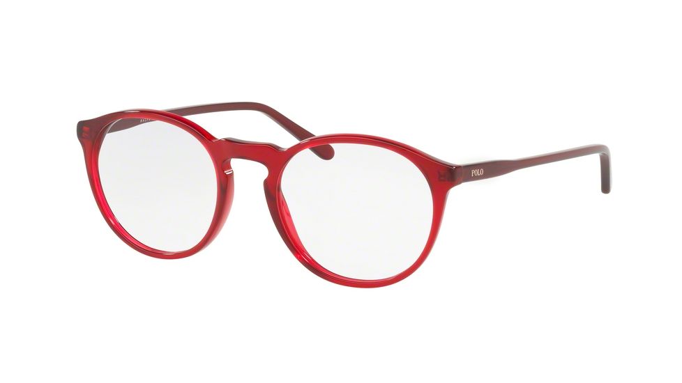 Polo PH2180 Eyeglass Frames 5458-50 - Red Frame