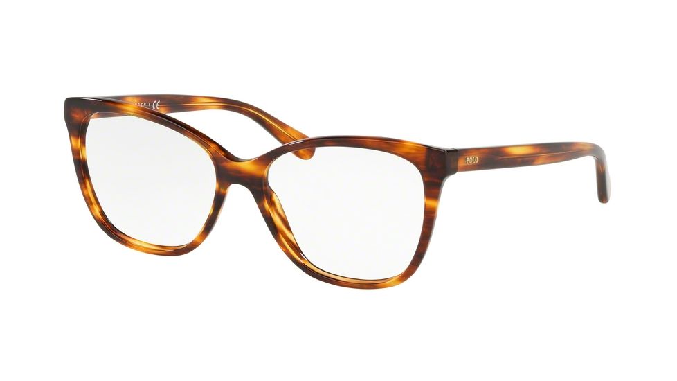Polo PH2183 Progressive Prescription Eyeglasses, 54mm, Havana Striped, PH2183-5007-54-PRO