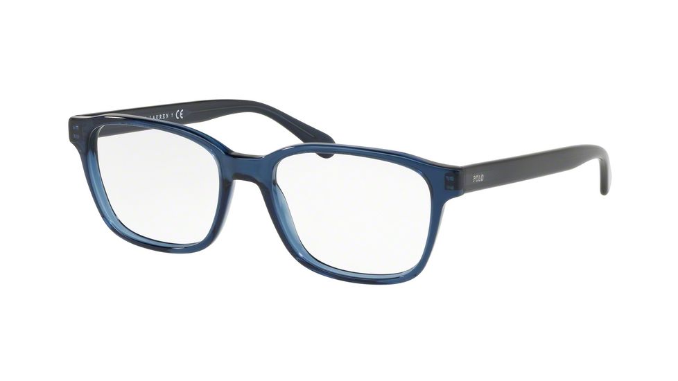 Polo PH2186 Prescription Eyeglasses 5469-52 - Trasparent Blue Frame