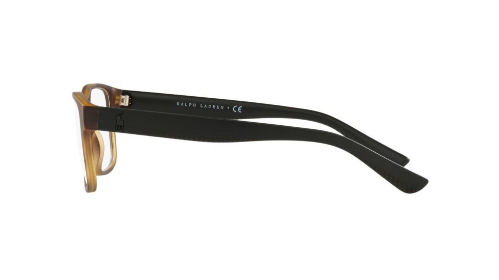 Polo PH2195 Prescription Eyeglasses, 53mm, Matte Dark Havana, PH2195-5182-53-SV