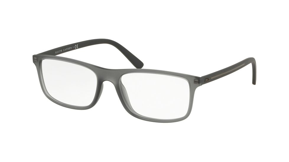 Polo PH2197 Eyeglass Frames 5696-54 - Matte Trasparent Grey Frame