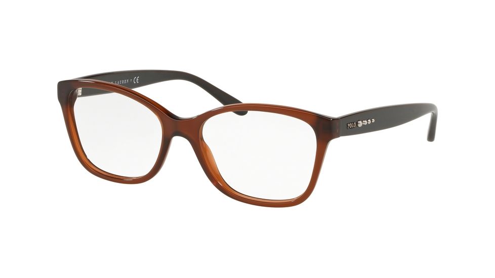 Polo PH2198 Eyeglass Frames 5530-52 - Trasparent Brown Frame