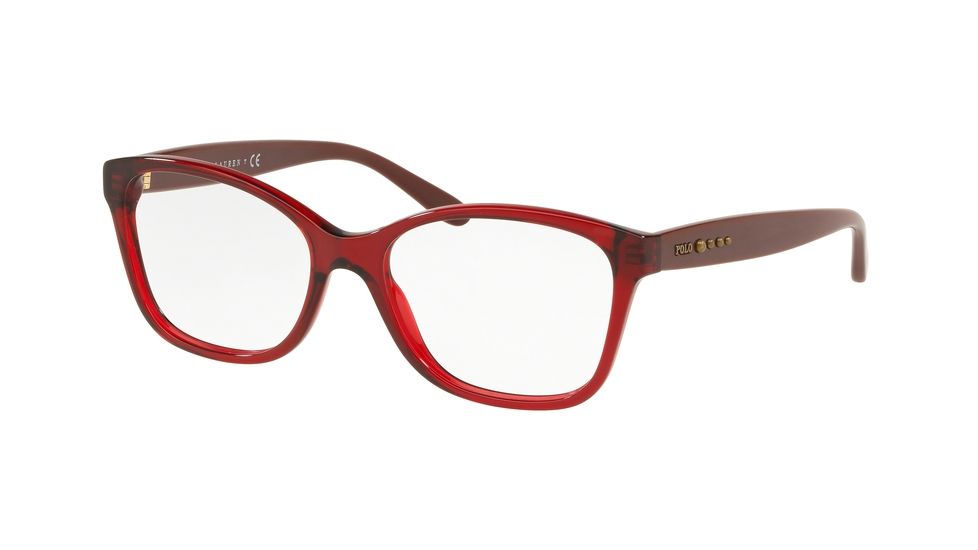 Polo PH2198 Eyeglass Frames 5731-54 - Trasparent Burgundy