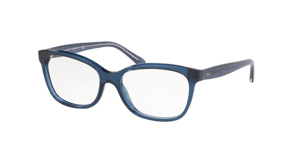 Polo PH2205 Eyeglass Frames 5276-52 - Blue Transparent