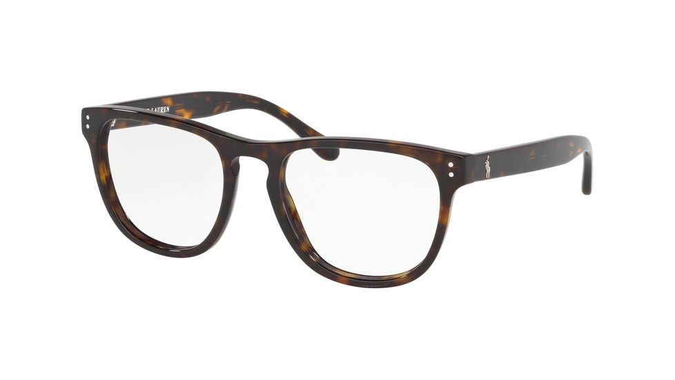 Polo PH2206 Progressive Prescription Eyeglasses, 52mm, Dark Havana, PH2206-5003-52-PRO