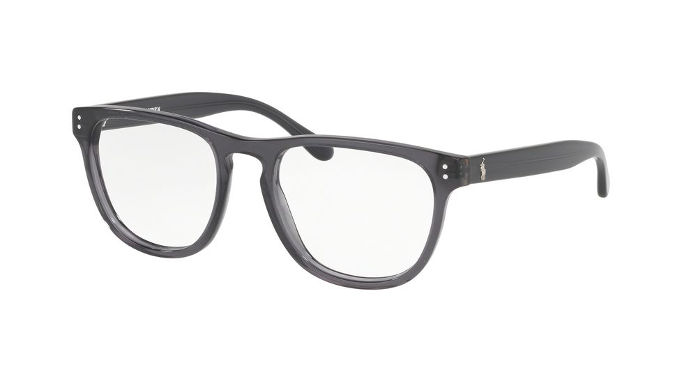 Polo PH2206 Progressive Prescription Eyeglasses, 52mm, Trasparent Grey, PH2206-5320-52-PRO