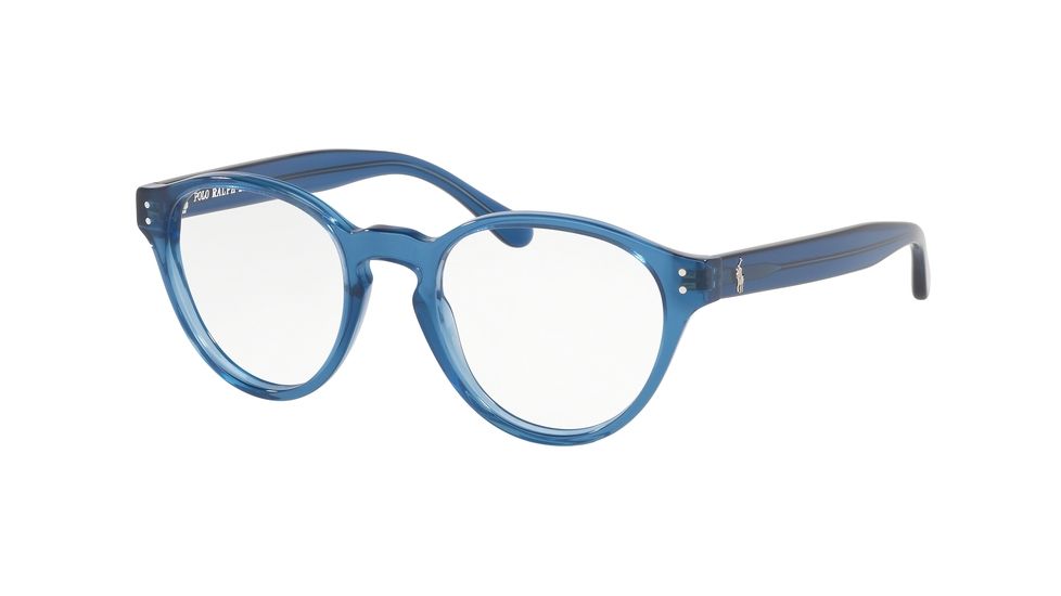 Polo PH2207 Bifocal Prescription Eyeglasses, 47mm, Trasparent Blue, PH2207-5744-47-BI
