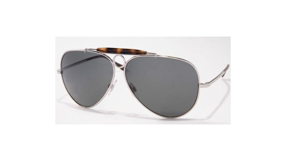 Polo Sport PH3009 #900187 - Matte Silver Frame, Gray Lenses