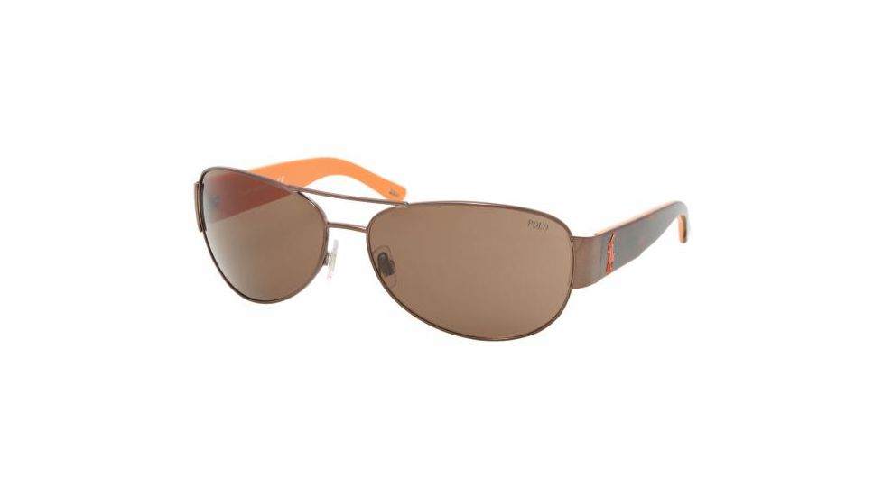 Polo PH3049 Sunglasses, Brown-Orange Frame, Brown Lens #901373