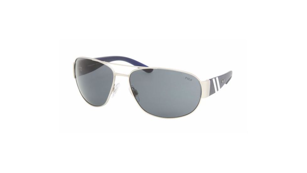 Polo Sport PH3052 #904687 - Matte Silver Frame, Gray Lenses