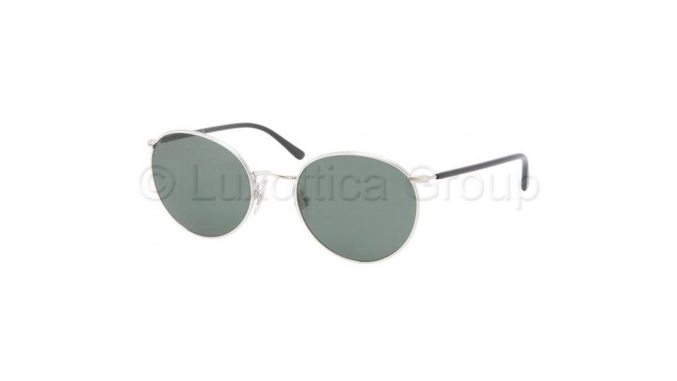 Polo PH3057M Sunglasses 900171-5120 - Shiny Silver Frame, Green Lenses