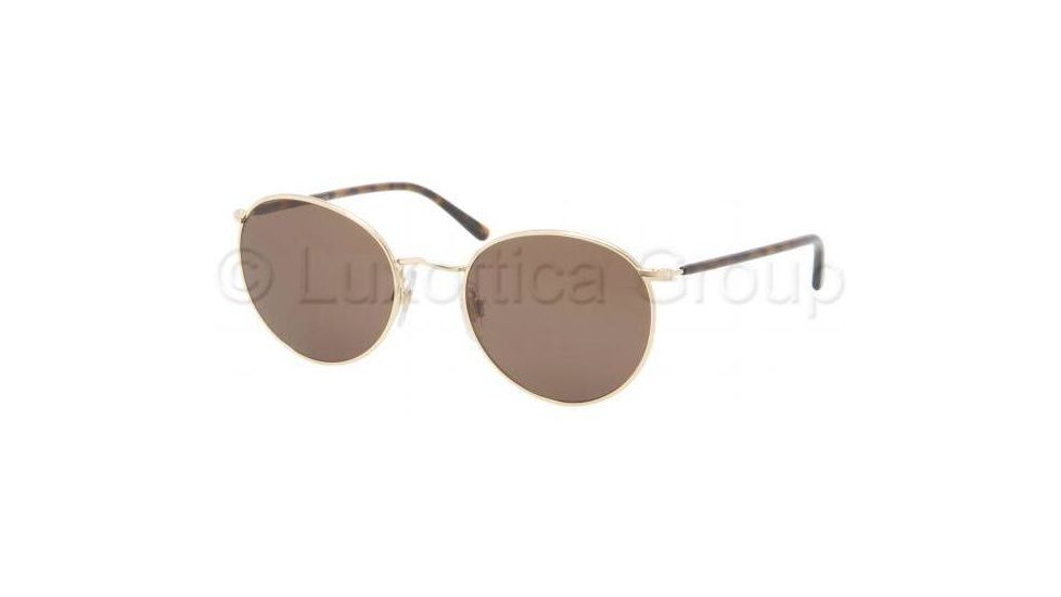 Polo PH3057M Sunglasses 900473-5120 - Shiny Gold Frame, Brown Lenses