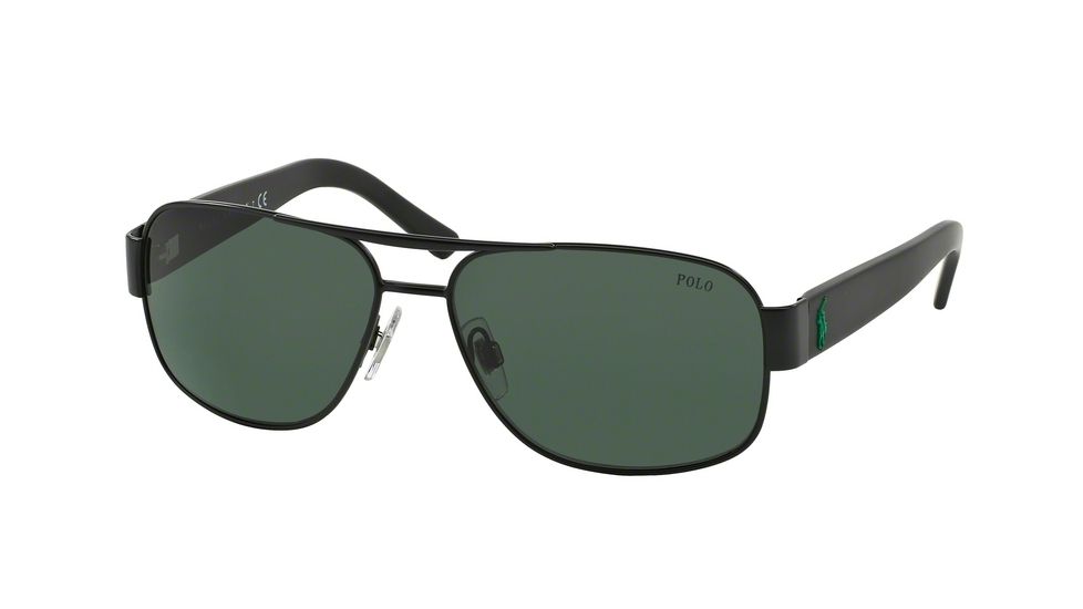 Polo PH3080 Single Vision Prescription Sunglasses PH3080-903871-59 - Lens Diameter 59 mm, Lens Diameter 59 mm, Frame Color Matte Black