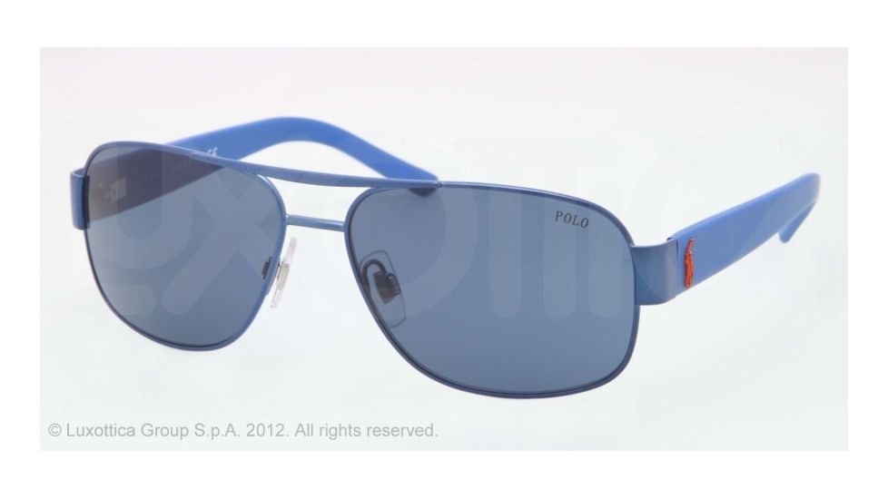 Polo PH3080 Single Vision Prescription Sunglasses PH3080-924080-59 - Lens Diameter 59 mm, Lens Diameter 59 mm, Frame Color Matte Light Blue