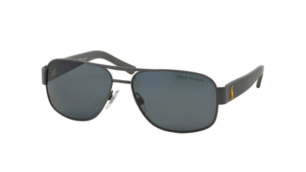 Polo PH3080 Single Vision Prescription Sunglasses PH3080-924481-59 - Lens Diameter 59 mm, Lens Diameter 59 mm, Frame Color Matte Dark Grey
