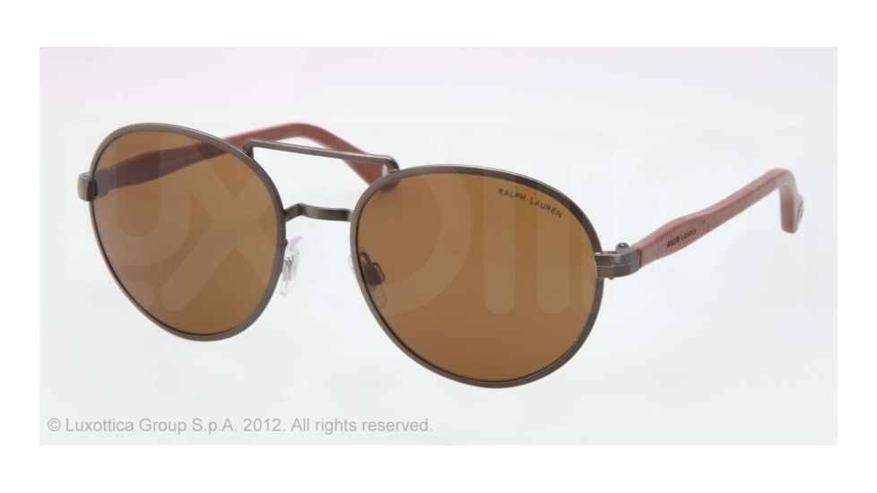 Polo PH3081Q Single Vision Prescription Sunglasses PH3081Q-924573-54 - Lens Diameter 54 mm, Lens Diameter 54 mm, Frame Color Dk Gunmet Vintange Effect