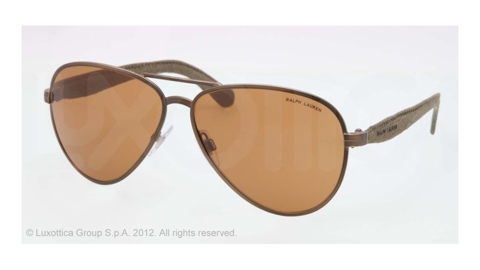 Polo PH3082 Sunglasses 924673-61 - Bronze/gold Vintage Effect Frame, Brown Lenses