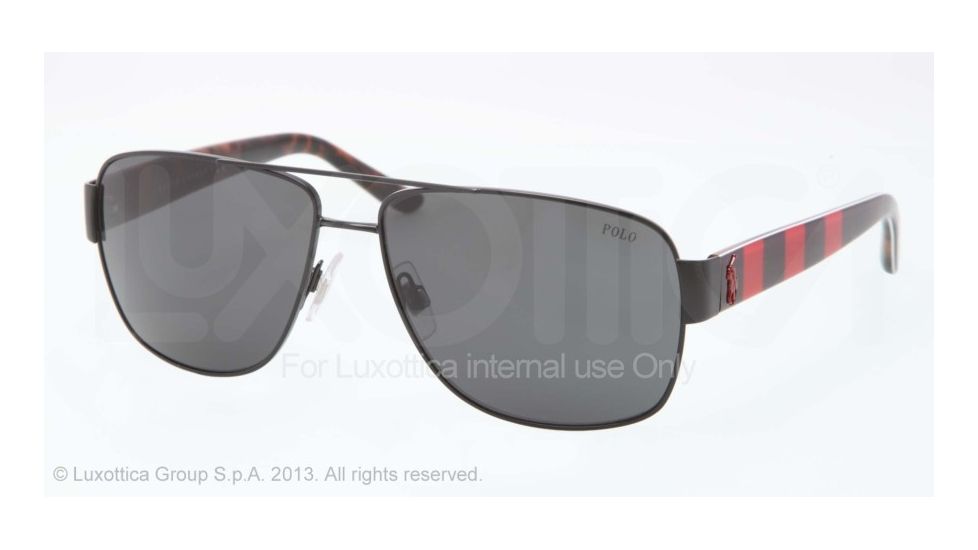 Polo PH3085 Bifocal Prescription Sunglasses PH3085-925887-59 - Lens Diameter 59 mm, Frame Color Shiny Black