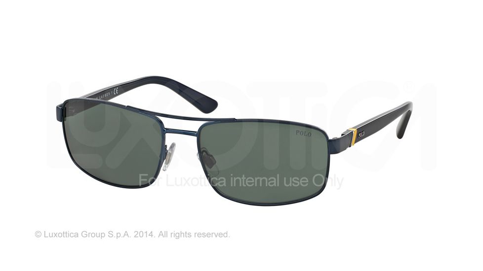Polo PH3086 Single Vision Prescription Sunglasses PH3086-926471-58 - Lens Diameter 58 mm, Frame Color Semi Shiny Blue