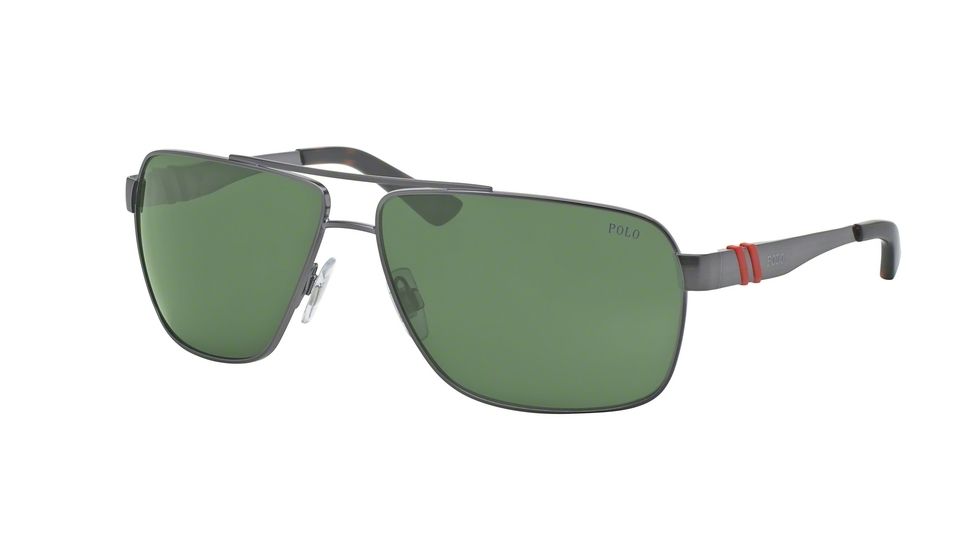 Polo PH3088 Single Vision Prescription Sunglasses PH3088-915771-65 - Lens Diameter 65 mm, Frame Color Shiny Dark Gunmetal