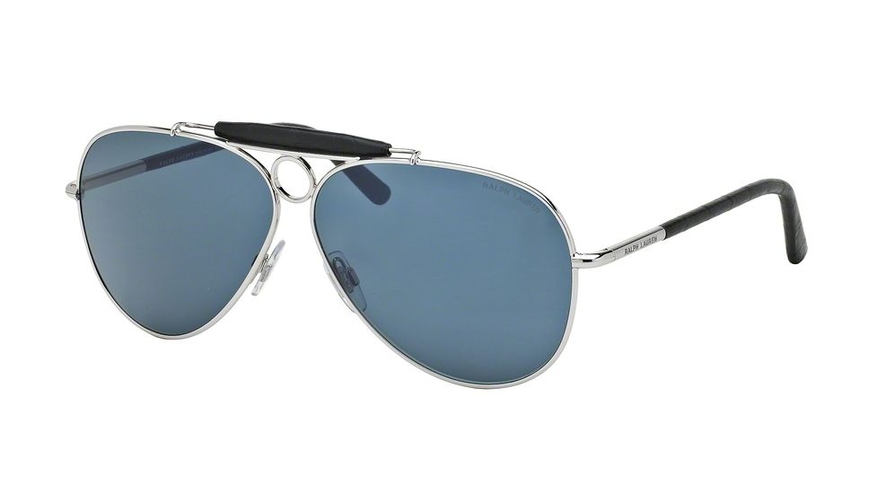 Polo PH3091Q Progressive Prescription Sunglasses PH3091Q-9001R5-65 - Lens Diameter 65 mm, Frame Color Shiny Silver