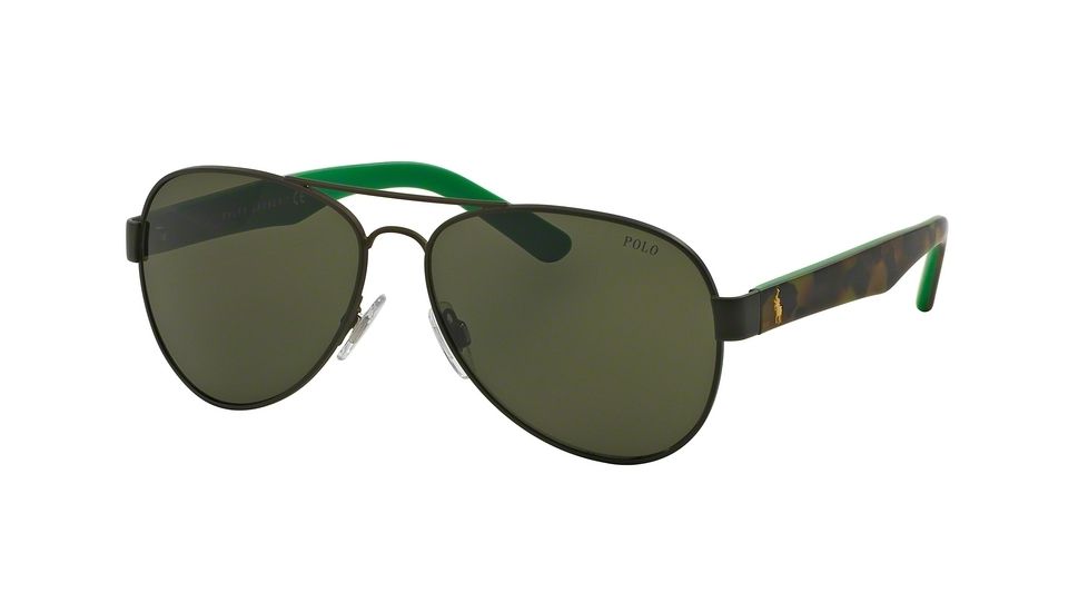 Polo PH3096 Single Vision Prescription Sunglasses PH3096-900571-59 - Lens Diameter 59 mm, Frame Color Camo Green