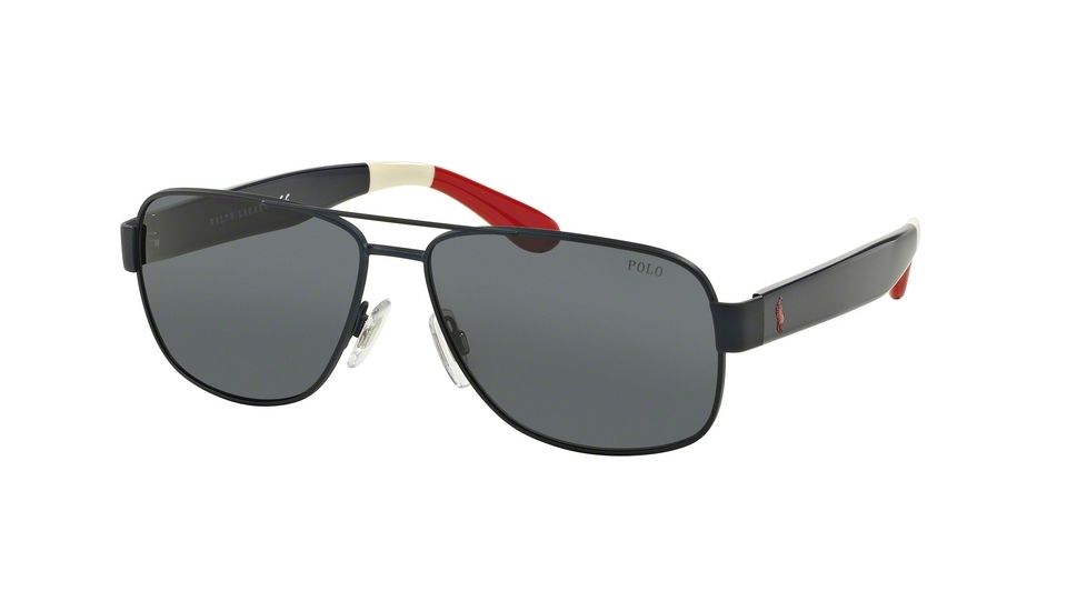 Polo PH3097 Single Vision Prescription Sunglasses PH3097-930587-59 - Lens Diameter 59 mm, Frame Color Matte Navy Blue