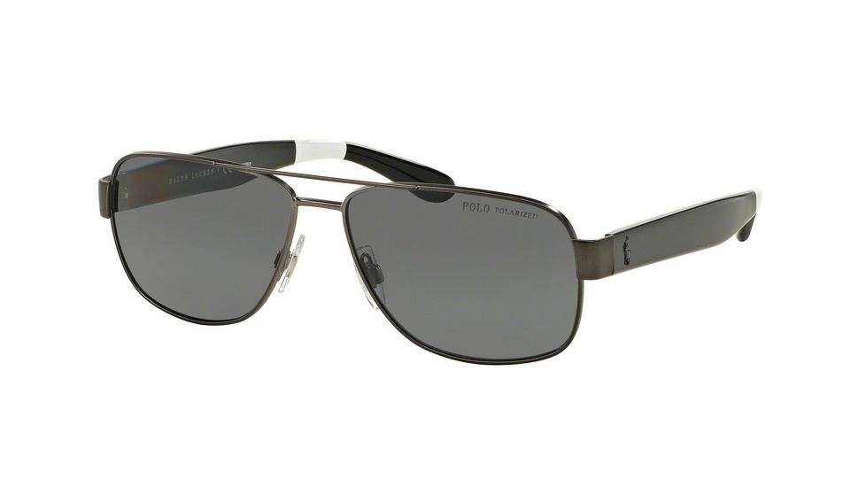Polo PH3097 Single Vision Prescription Sunglasses PH3097-930781-59 - Lens Diameter 59 mm, Frame Color Matte Dark Gunmetal