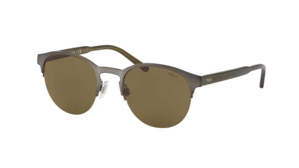 Polo PH3099 Progressive Prescription Sunglasses, 51mm, Matte Gunmetal, PH3099-905073-51-PRO