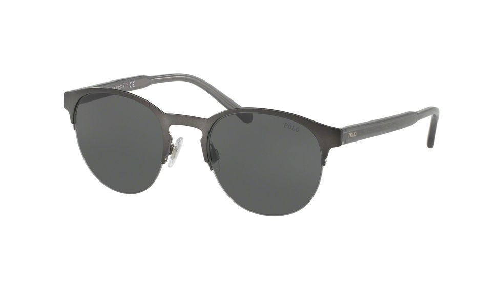 Polo PH3099 Progressive Prescription Sunglasses PH3099-918787-51 - Lens Diameter 51 mm, Frame Color Matte Dark Gunmetal