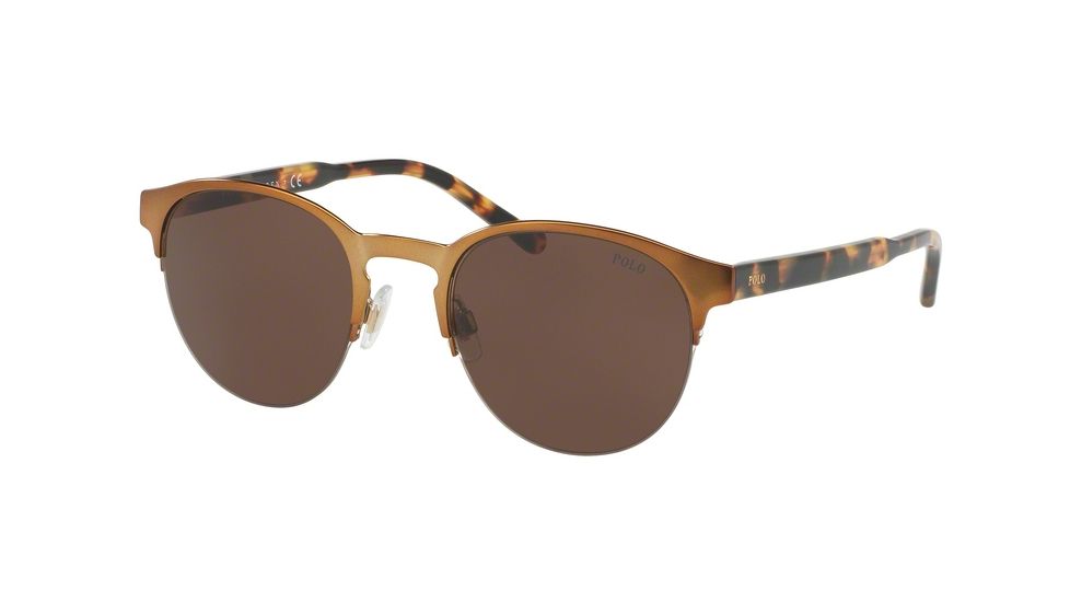 Polo PH3099 Progressive Prescription Sunglasses, 51mm, Semishiny Bronze, PH3099-931773-51-PRO