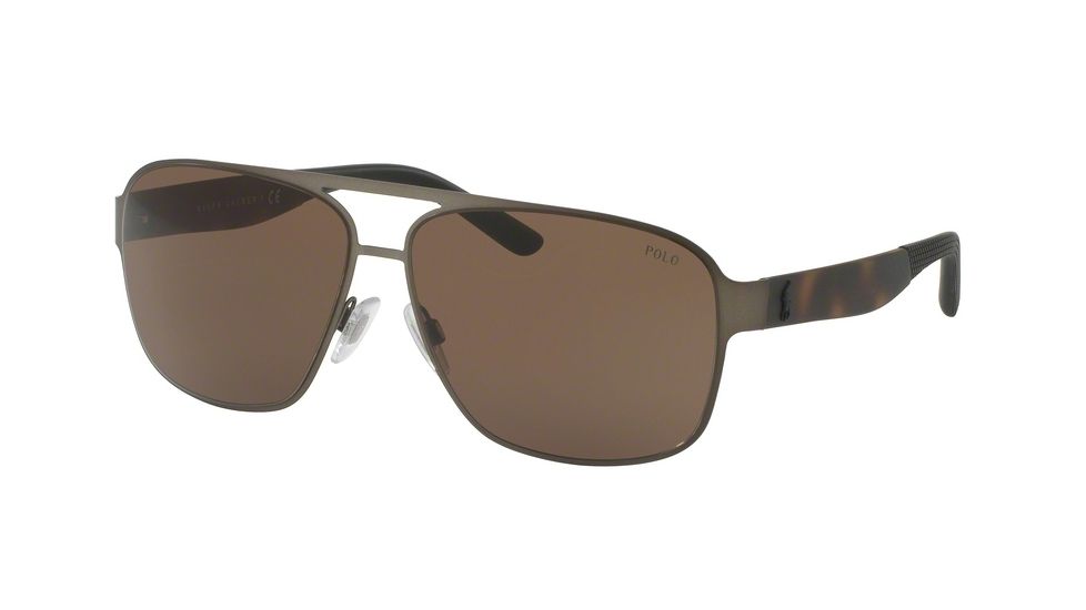 Polo PH3105 Single Vision Prescription Sunglasses PH3105-912573-62 - Lens Diameter 62 mm, Frame Color Matte Brown