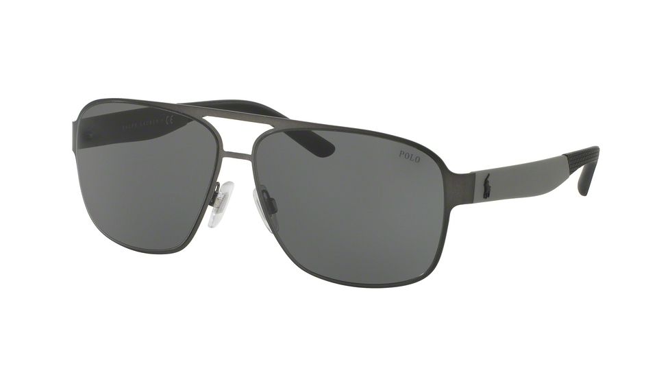 Polo PH3105 Single Vision Prescription Sunglasses PH3105-915787-62 - Lens Diameter 62 mm, Frame Color Matte Dark Gunmetal