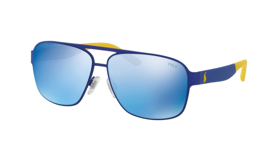 Polo PH3105 Single Vision Prescription Sunglasses PH3105-932255-62 - Lens Diameter 62 mm, Frame Color Rubber Royal Blue