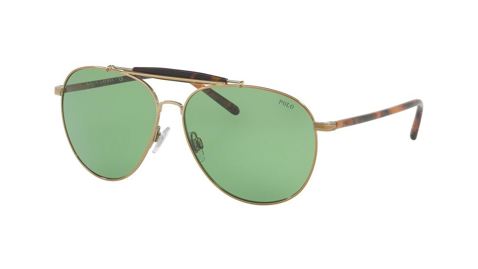 Polo PH3106 Progressive Prescription Sunglasses PH3106-911671-60 - Lens Diameter 60 mm, Frame Color Pale Gold