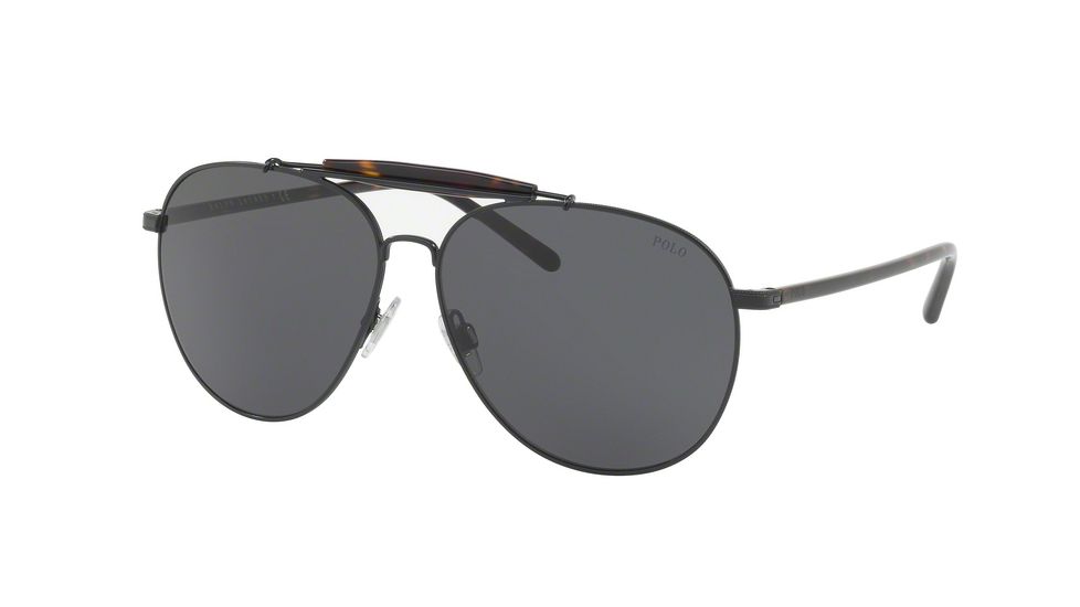 Polo PH3106 Progressive Prescription Sunglasses PH3106-926787-60 - Lens Diameter 60 mm, Frame Color Semishiny Black