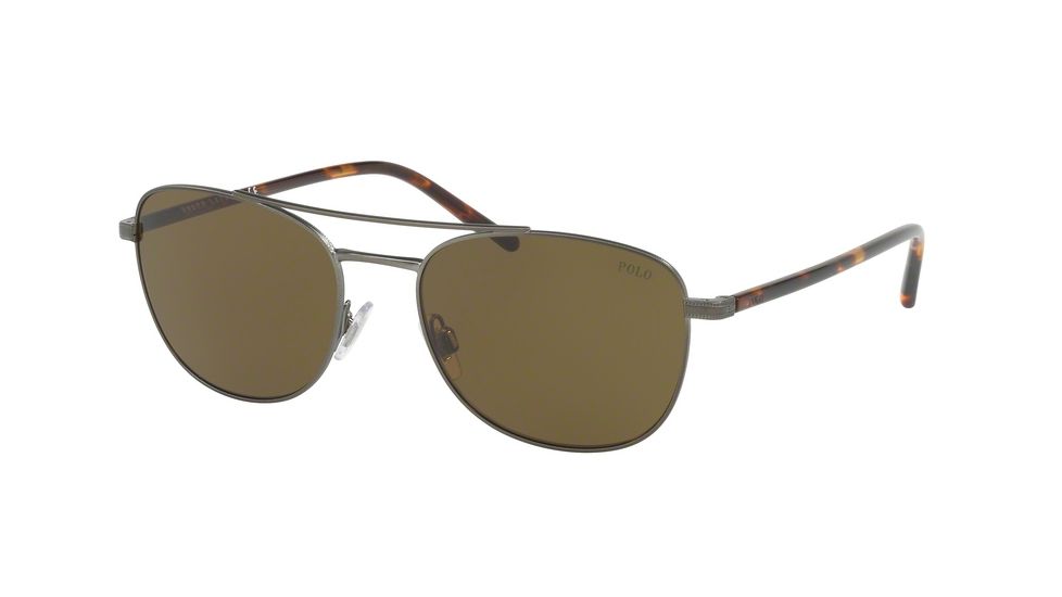 Polo PH3107 Progressive Prescription Sunglasses PH3107-932773-55 - Lens Diameter 55 mm, Frame Color Aged Bronze