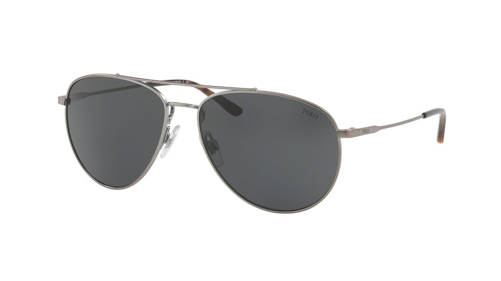 Polo PH3111 Sunglasses 933087-59 - Demishiny Gunmetal Frame, Grey Lenses
