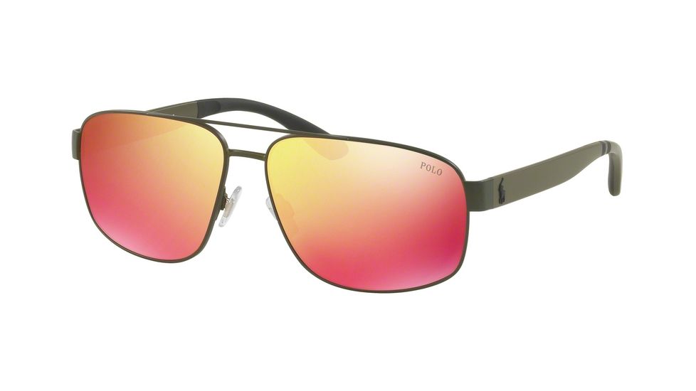 Polo PH3112 Single Vision Prescription Sunglasses PH3112-90056Q-62 - Lens Diameter 62 mm, Frame Color Semishiny Olive