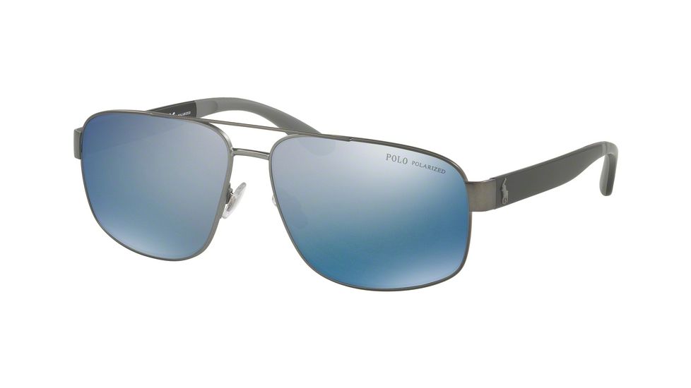 Polo PH3112 Single Vision Prescription Sunglasses PH3112-915722-62 - Lens Diameter 62 mm, Frame Color Semishiny Dark Gunmetal