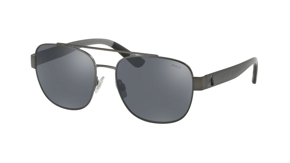 Polo PH3119 Prescription Sunglasses, 58mm, Semishiny Dark Gunmetal, PH3119-91576G-58-SV
