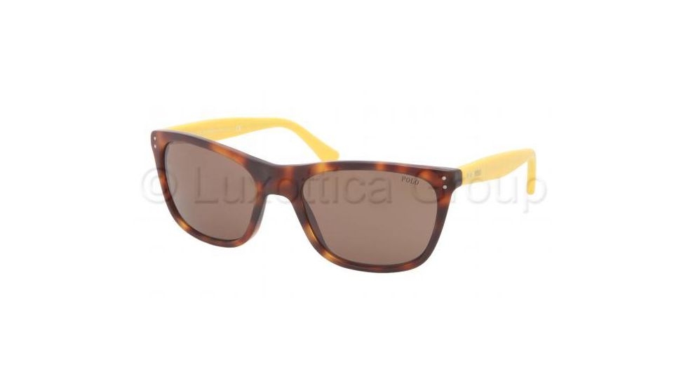 Polo PH4071 Single Vision Prescription Sunglasses PH4071-540573-5519 - Lens Diameter 55 mm, Frame Color Havana JC Vintage Effect