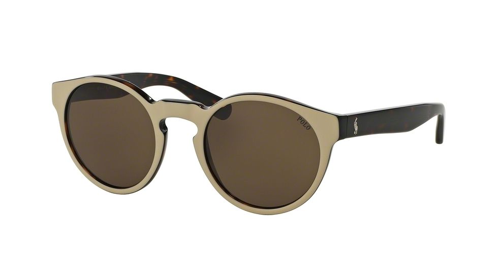 Polo PH4101 Bifocal Prescription Sunglasses PH4101-556473-52 - Lens Diameter 52 mm, Frame Color Top Beige On Dark Havana