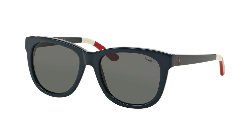 Polo PH4105 Sunglasses 556987-54 - Shiny Navy Blue Frame, Blue/Grey Lenses