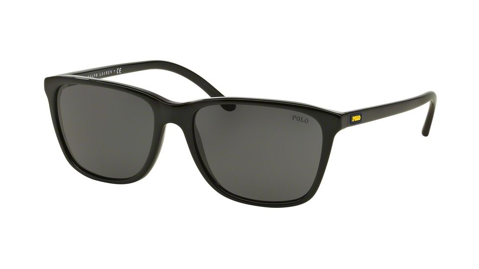 Polo PH4108 Single Vision Prescription Sunglasses PH4108-500187-57 - Lens Diameter 57 mm, Frame Color Shiny Black