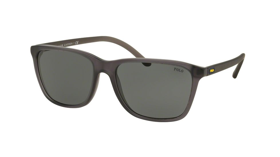 Polo PH4108 Single Vision Prescription Sunglasses PH4108-532087-57 - Lens Diameter 57 mm, Frame Color Matte Cristal Grey