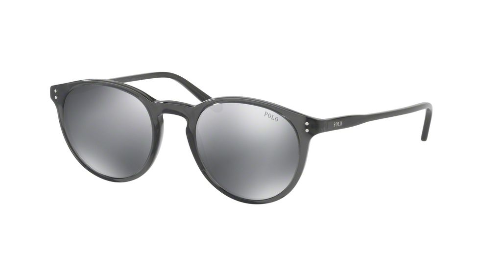 Polo PH4110 Progressive Prescription Sunglasses PH4110-55366G-50 - Lens Diameter 50 mm, Frame Color Shiny Black Crystal