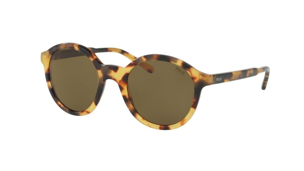 Polo PH4112 Single Vision Prescription Sunglasses PH4112-500473-50 - Lens Diameter 50 mm, Frame Color Shiny Spotty Havana